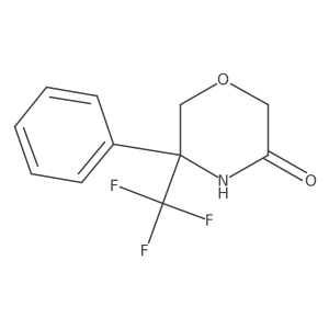 5-Phenyl-5-(trifluoromethyl)morpholin-3-one Structure