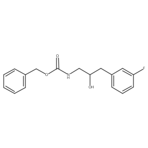 benzyl N-[3-(3-fluorophenyl)-2-hydroxypropyl]carbamate结构式