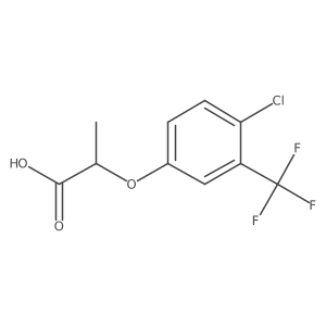 2-(4-Chloro-3-(trifluoromethyl)phenoxy)propanoic acid Structure
