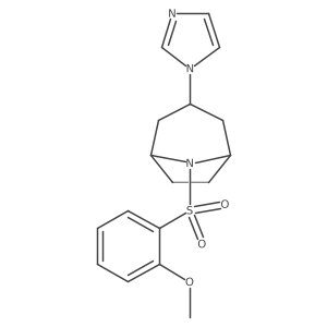 3-(1H-imidazol-1-yl)-8-(2-methoxybenzenesulfonyl)-8-azabicyclo[3.2.1]octane结构式
