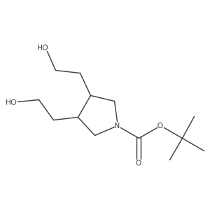 tert-butyl (3R,4S)-3,4-bis(2-hydroxyethyl)pyrrolidine-1-carboxylate Structure