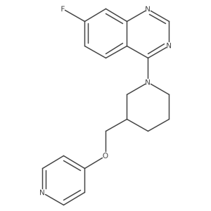 7-Fluoro-4-{3-[(pyridin-4-yloxy)methyl]piperidin-1-yl}quinazoline Structure