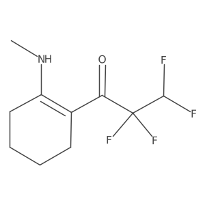 2,2,3,3-Tetrafluoro-1-[2-(methylamino)cyclohexen-1-yl]propan-1-one Structure