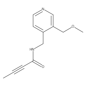 N-{[3-(methoxymethyl)pyridin-4-yl]methyl}but-2-ynamide Structure