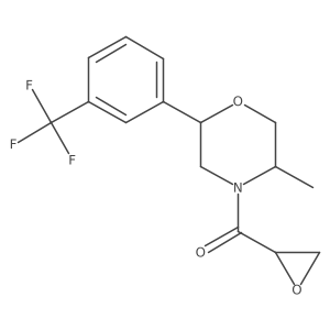5-Methyl-4-(oxirane-2-carbonyl)-2-[3-(trifluoromethyl)phenyl]morpholine Structure