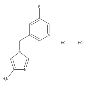 1-[(5-Fluoropyridin-3-yl)methyl]imidazol-4-amine;dihydrochloride Structure