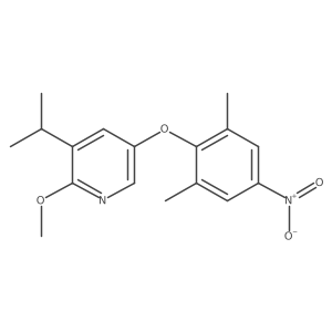 5-(2,6-Dimethyl-4-nitrophenoxy)-2-methoxy-3-(1-methylethyl)pyridine Structure