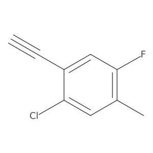 1-Chloro-2-ethynyl-4-fluoro-5-methylbenzene结构式