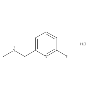 [(6-Fluoropyridin-2-yl)methyl](methyl)amine hydrochloride Structure