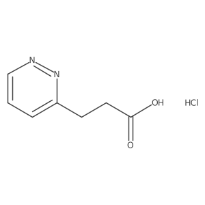 3-(Pyridazin-3-yl)propanoic acid hydrochloride结构式