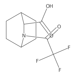 (1R,3S,4s)-2-(2,2,2-trifluoroacetyl)-2-azabicyclo[2.2.2]octane-3-carboxylic acid Structure