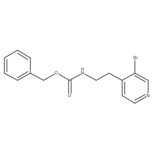 benzyl N-[2-(3-bromopyridin-4-yl)ethyl]carbamate Structure