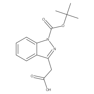 2-{1-[(tert-butoxy)carbonyl]-1H-indazol-3-yl}acetic acid Structure