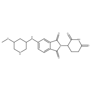 2-(2,6-dioxopiperidin-3-yl)-5-{[(3R,5S)-5-methoxypiperidin-3-yl]amino}-2,3-dihydro-1H-isoindole-1,3-dione Structure
