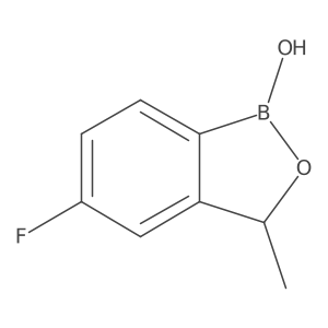 (R)-5-Fluoro-3-methylbenzo[c][1,2]oxaborol-1(3H)-ol结构式