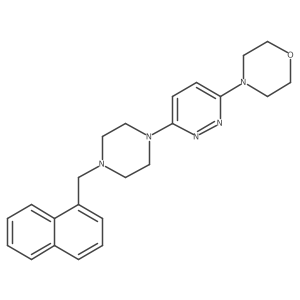 4-(6-{4-[(Naphthalen-1-yl)methyl]piperazin-1-yl}pyridazin-3-yl)morpholine Structure