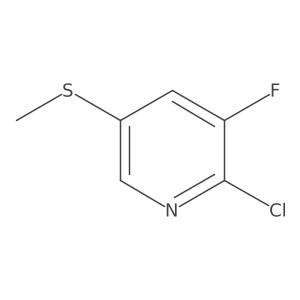2-Chloro-3-fluoro-5-(methylthio)pyridine Structure