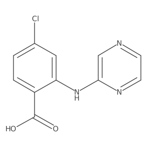 4-Chloro-2-[(pyrazin-2-yl)amino]benzoic acid Structure
