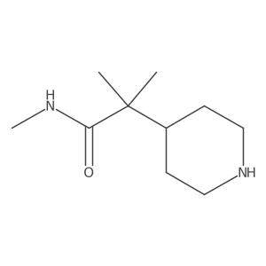 N,2-dimethyl-2-(piperidin-4-yl)propanamide结构式