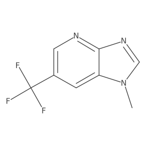 1-methyl-6-(trifluoromethyl)-1H-imidazo[4,5-b]pyridine结构式