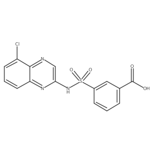 3-[(5-Chloroquinoxalin-2-yl)sulfamoyl]benzoic acid Structure
