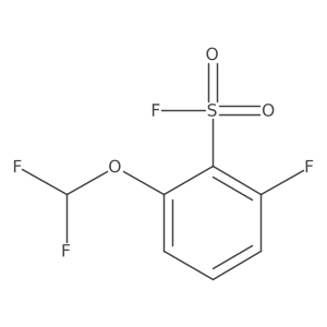 2-(Difluoromethoxy)-6-fluorobenzene-1-sulfonyl fluoride Structure