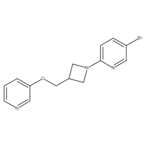 5-Bromo-2-{3-[(pyridin-3-yloxy)methyl]azetidin-1-yl}pyridine Structure