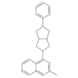 2-(5-{2-Methylpyrido[3,4-d]pyrimidin-4-yl}-octahydropyrrolo[3,4-c]pyrrol-2-yl)pyridine结构式