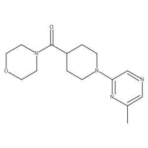 4-[1-(6-Methylpyrazin-2-yl)piperidine-4-carbonyl]morpholine结构式