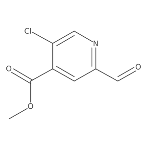 Methyl 5-chloro-2-formylisonicotinate Structure