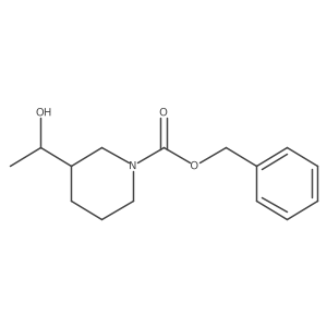Benzyl 3-(1-hydroxyethyl)piperidine-1-carboxylate结构式