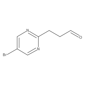 3-(5-Bromopyrimidin-2-yl)propanal结构式