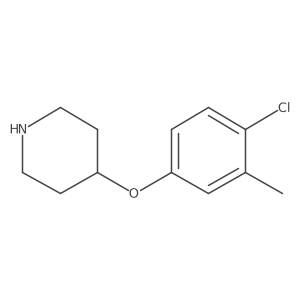4-(4-Chloro-3-methylphenoxy)piperidine结构式