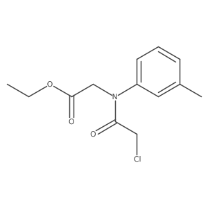 Glycine, N-(chloroacetyl)-N-(3-methylphenyl)-, ethyl ester结构式