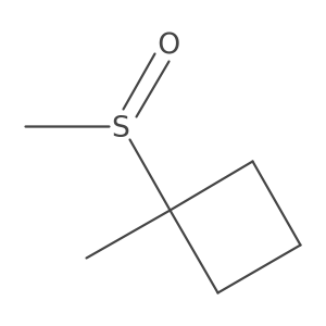 1-Methanesulfinyl-1-methylcyclobutane结构式