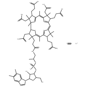 Cyanocobalaminedicarboxylic acid Structure