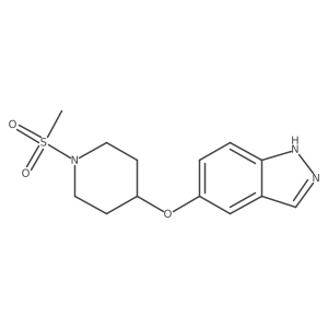5-(1-methylsulfonylpiperidin-4-yl)oxy-1H-indazole Structure