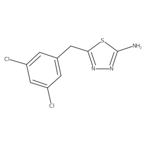 2-Amino-5-(3,5-dichlorobenzyl)-1,3,4-thiadiazole结构式