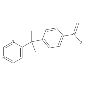 4-[1-Methyl-1-(4-nitro-phenyl)-ethyl]-pyrimidine Structure
