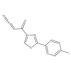 2-Diazo-1-[2-(4-methylphenyl)-4-thiazolyl]ethanone Structure
