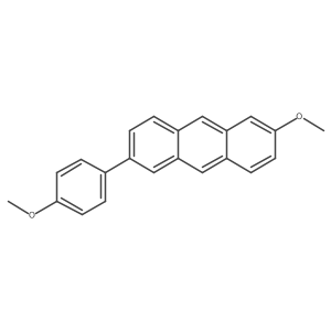 2-Methoxy-6-(4-methoxyphenyl)anthracene Structure