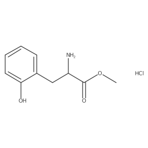 methyl (2S)-2-amino-3-(2-hydroxyphenyl)propanoate;hydrochloride Structure