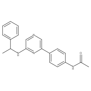 Acetamide,n-[4-[6-[[(1s)-1-phenylethyl]amino]pyrazinyl]phenyl]-结构式