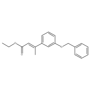 Ethyl 3-[3-(phenylmethoxy)phenyl]-2-butenoate Structure