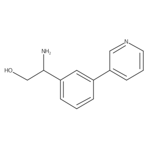 2-Amino-2-(3-pyridin-3-yl-phenyl)-ethanol结构式