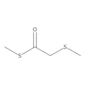 S-methyl 2-methylsulfanylethanethioate Structure
