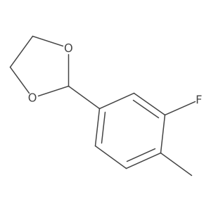 2-(3-Fluoro-4-methylphenyl)-1,3-dioxolane Structure