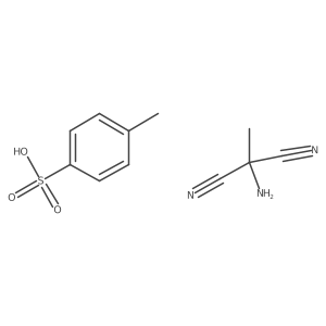 2-Amino-2-methylpropanedinitrile;4-methylbenzenesulfonic acid结构式