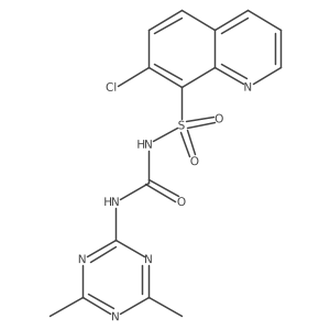 8-Quinolinesulfonamide,7-chloro-n-[[(4,6-dimethyl-1,3,5-triazin-2-yl)amino]carbonyl]-结构式