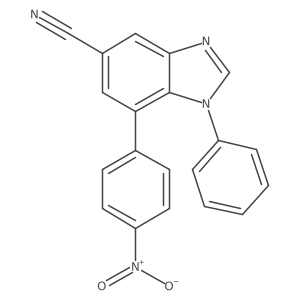5-Cyano-7-(4-nitrophenyl)-1-phenylbenzimidazole Structure